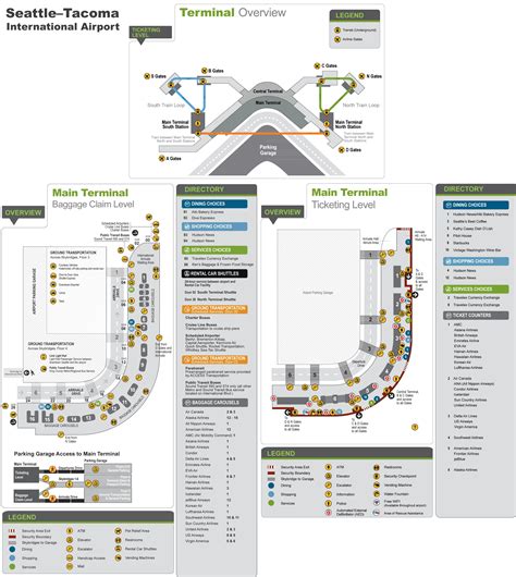 Seattle Airport Car Rental Map | Draw A Topographic Map