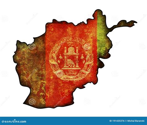 Afghanistan map stock illustration. Illustration of paint - 191435376