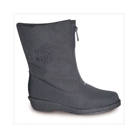 Toe Warmers - Toe Warmers Women's Jennifer Mid Zip Boots in Black - Walmart.com - Walmart.com