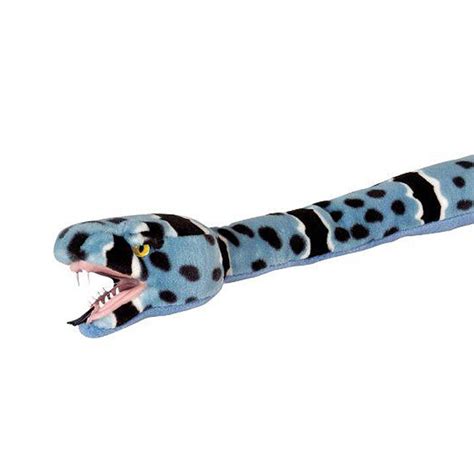 SNAKE BLUE ROCK RATTLESNAKE soft plush toy blue/black by Wild Republic