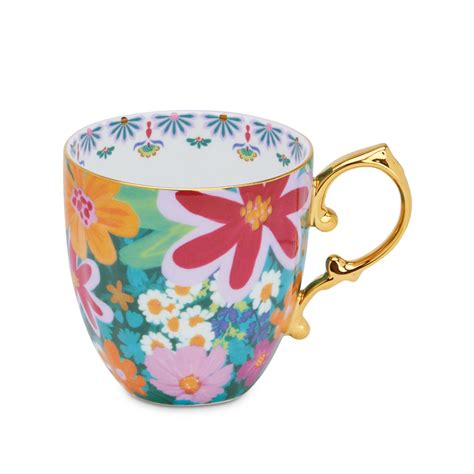 Bing Bang Bloom Pretty Mug Green Purple Shop all Teawares | T2 Australia