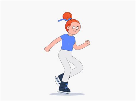 Woman Running Animated Gif