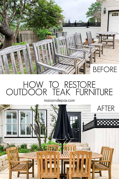 How to Restore Teak Furniture - Maison de Pax