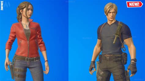 Nuevas SKINS Leon Kennedy & Claire RedField de RESIDENT EVIL x FORTNITE ...