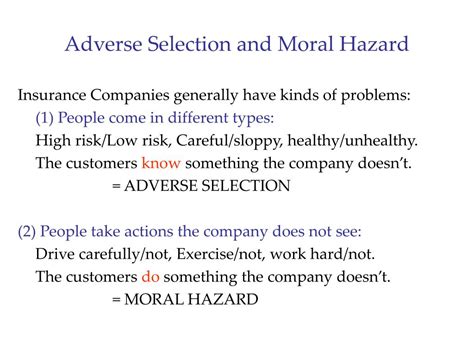 What Is Moral Hazard And Adverse Selection - Best Design Idea