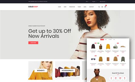 Coloshop - Free Bootstrap eCommerce Website Template