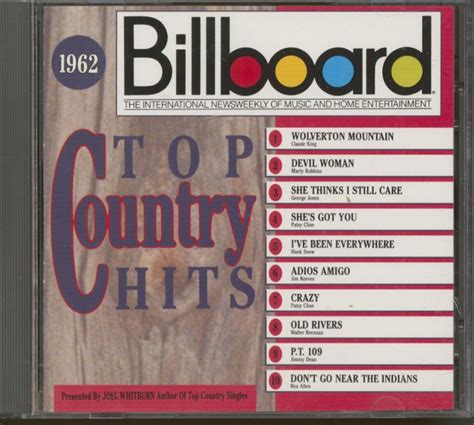 Various CD : 1962, Billboard Top Country Hits (CD) - Bear Family Records