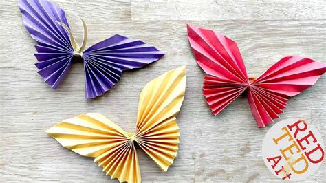 Easy Paper Butterfly Origami - Cute & Easy Butterfly DIY - Origami for Beginners - YouTube