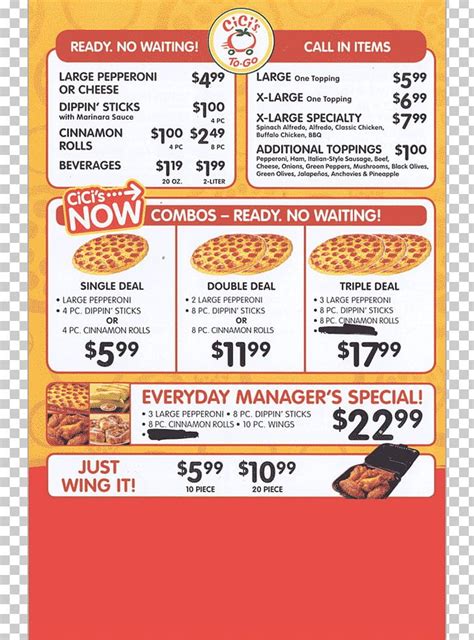 Buffet Fast Food CiCi's Pizza Menu Cicis PNG, Clipart, Free PNG Download