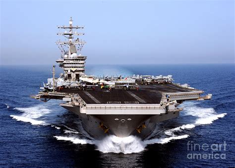 The aircraft carrier USS Dwight D Eisenhower Photograph by Muirhead Gallery | Fine Art America