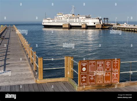 Steamship Authority ferry "MV Martha's Vineyard" waits to depart from ...