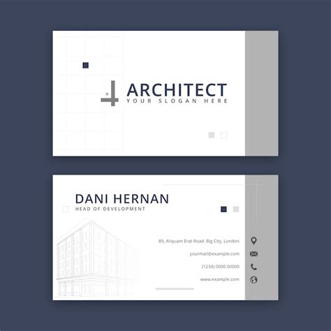 Visiting Card Architect Home - Free Download on Freepik