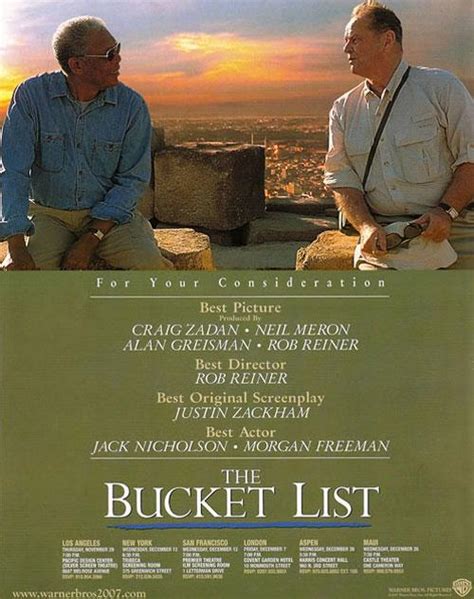 The bucket list movie poster - startportal