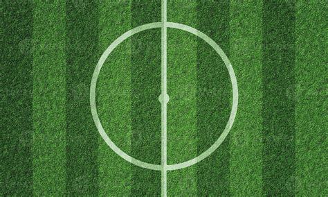 Soccer field in football stadium with line grass pattern and centerline ...