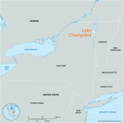 Lake Champlain | Vermont, Map, & Facts | Britannica