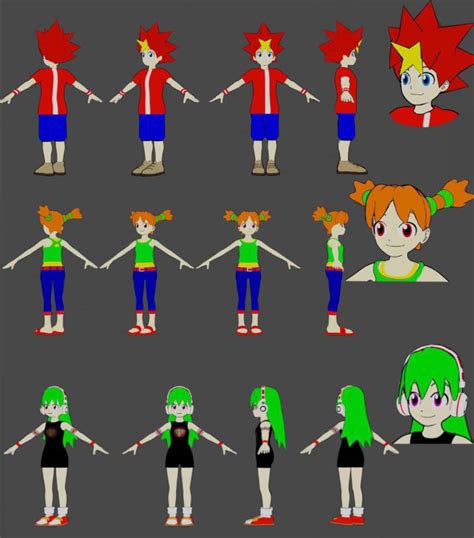 Some models I made for my ape escape remake : r/IndieDev