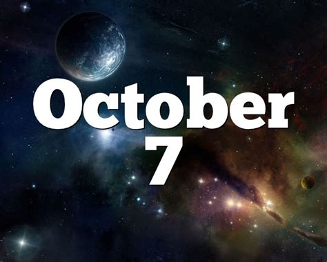 October 7 Birthday horoscope - zodiac sign for October 7th