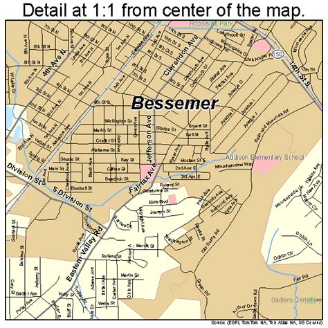 Bessemer Alabama Street Map 0105980