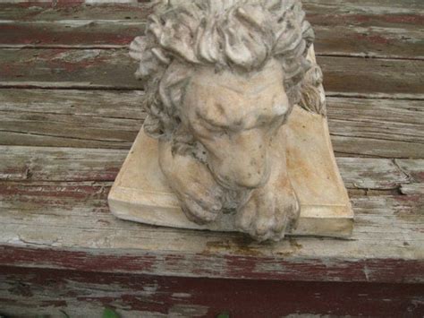 Sleeping Lion Statue by ConcreteDesignStudio on Etsy