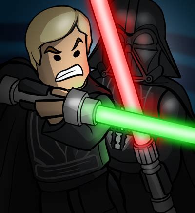 LEGO Lightsaber Duel by grantgoboom on DeviantArt