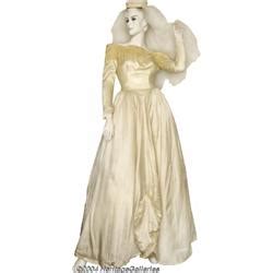 Tammy Wynette Wedding Dress and Veil.