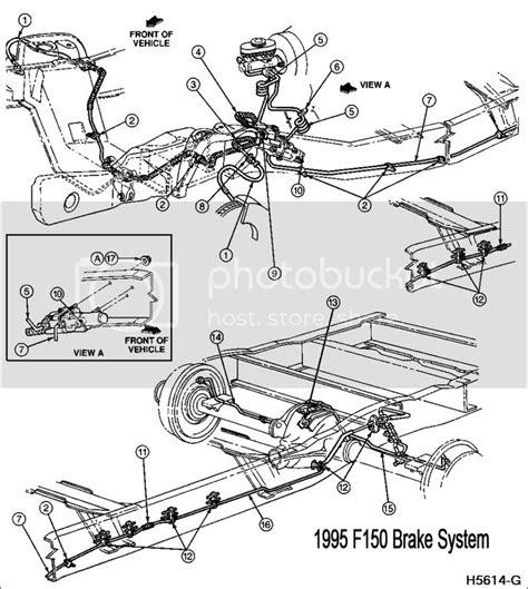 1998 Ford f150 rear brake line diagram