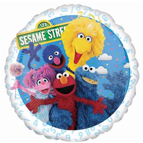 Sesame Street 18" Round Helium Balloon (S60 Package). — Shimmer & Confetti