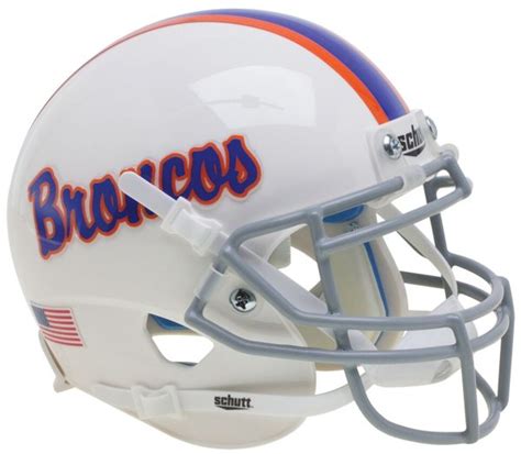 Boise State Broncos Authentic College XP Football Helmet Schutt White ...