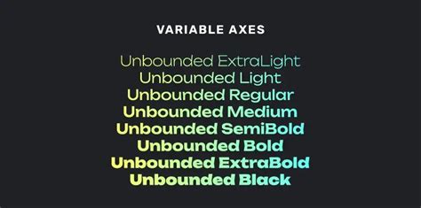 Unbounded Font - Dafont Free