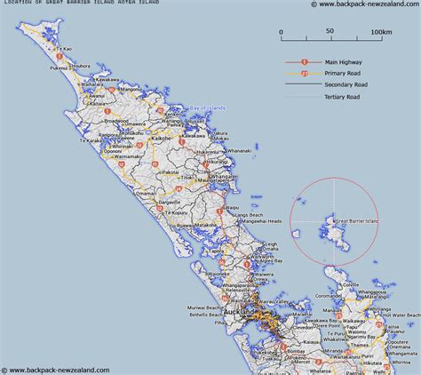 Where is Great Barrier Island (Aotea Island)? Map - New Zealand Maps