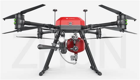 Fire fighting drone | dry powder fire extinguishing boom firefighting drone