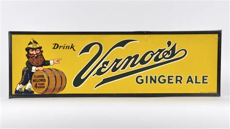 Vernors Ginger Ale Sign SSTE 43.5x13.75 | F38 | Walworth 2015