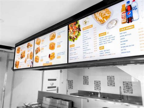 Digital Menu Board - Customized Led