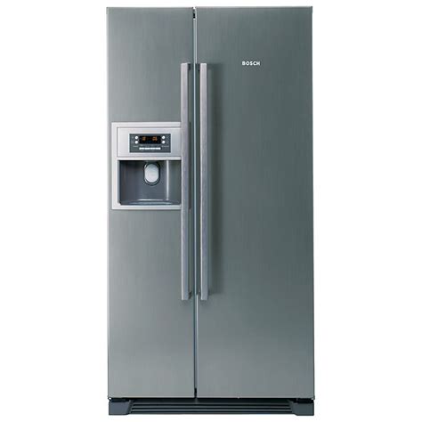 Bosch Serie 6 KAN58A45G Freestanding 70/30 American Fridge Freezer, Stainless Steel Look ...