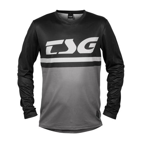 TSG MTB Jersey Long Sleeve Plain Black/Gray | Maciag Offroad