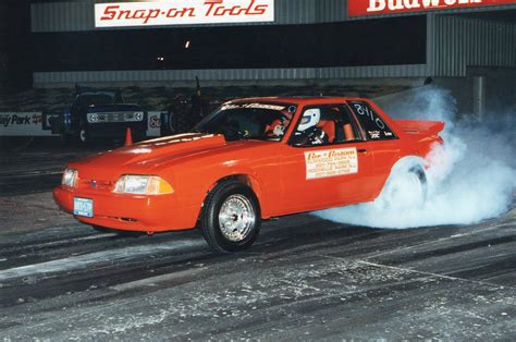 Historical Fox-Body Drag Race Ford Mustang Photos