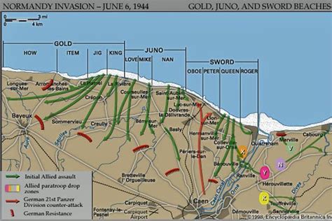 Normandy Invasion Beaches Map