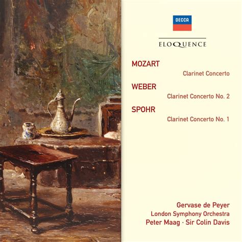 Mozart, Weber, Spohr: Clarinet Concertos - Eloquence Classics