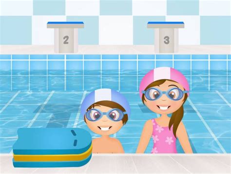 11 Swimming lessons kids Stock Illustrations | Depositphotos®