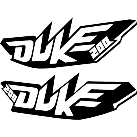 Ktm Duke 200 Style 3 Stickers Decals - DecalsHouse