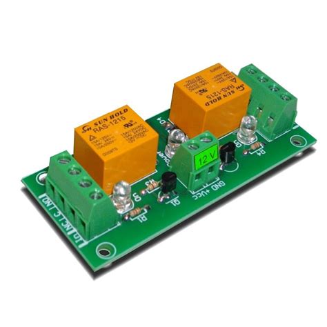 Relay board 12V - 2 channels for Raspberry PI, Arduino, PIC,AVR