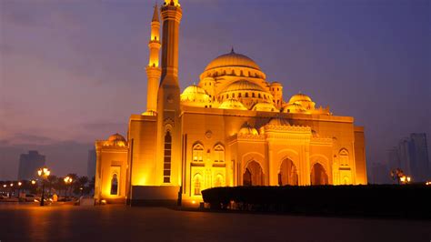 Slow Motion: Track To Al Noor Mosque Night Stock Footage SBV-320604106 ...