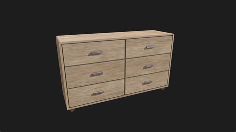 Dresser - modern light wood - Download Free 3D model by MozillaHubs (@mozillareality) [25134a8 ...