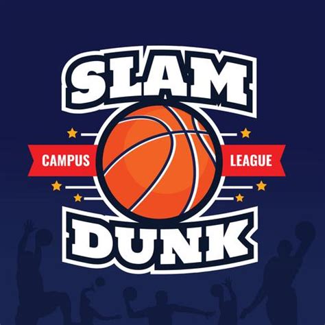 Basketball Slam Dunk Badges Poster 199339 Vector Art at Vecteezy