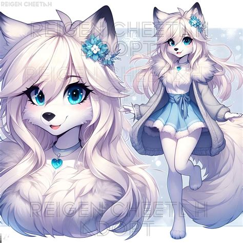 Furry Arctic Fox Fursona Adopt - Etsy