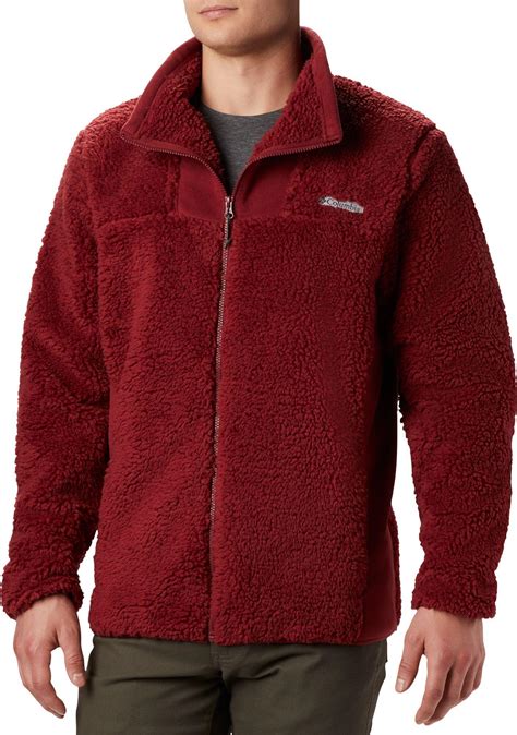 Columbia Winter Pass Fleece Full Zip Jacket in Red for Men - Lyst