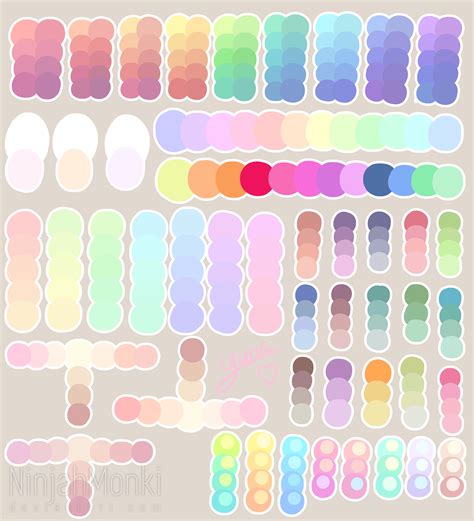 Pastel Colour Palette by NinjahMonki on DeviantArt