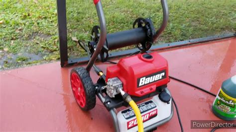 Bauer 2000psi pressure washer 56877 from Harbor Freight - YouTube