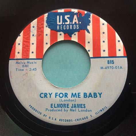 Elmore James - Cry for me baby b/w Take me where you go - USA - Ex