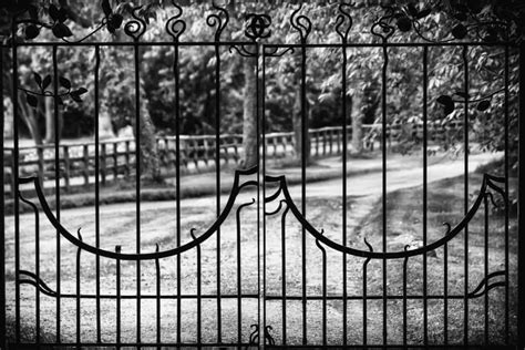 Free picture: iron, fence, cage, gate, structure, monochrome, exterior